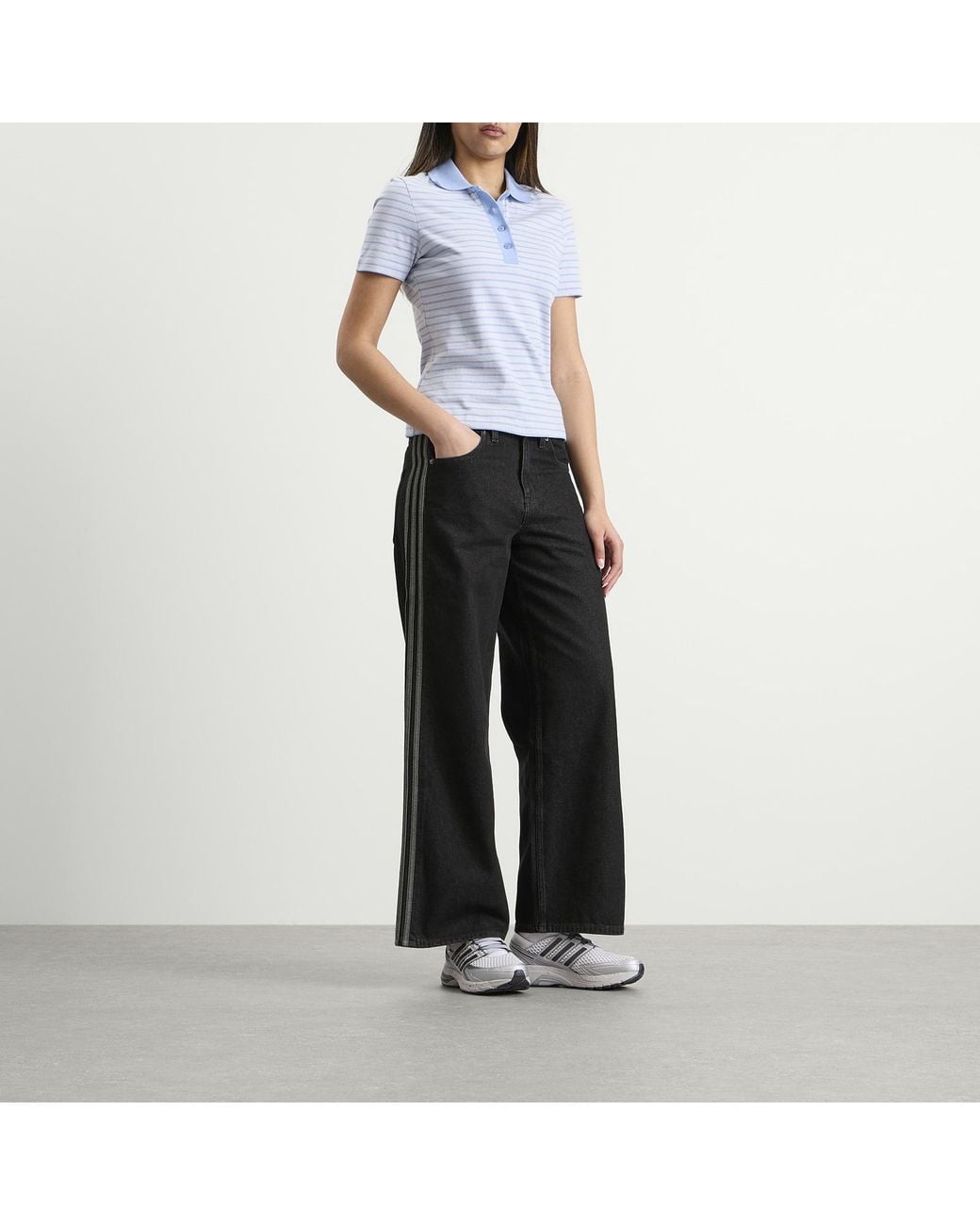 Adidas Black Firebird Denim Trackpants