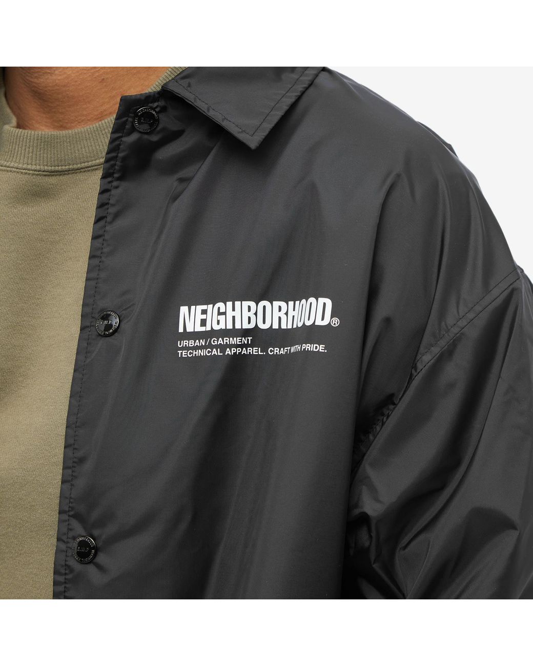 Neighborhood Windbreaker Jacket in Black for Men | Lyst