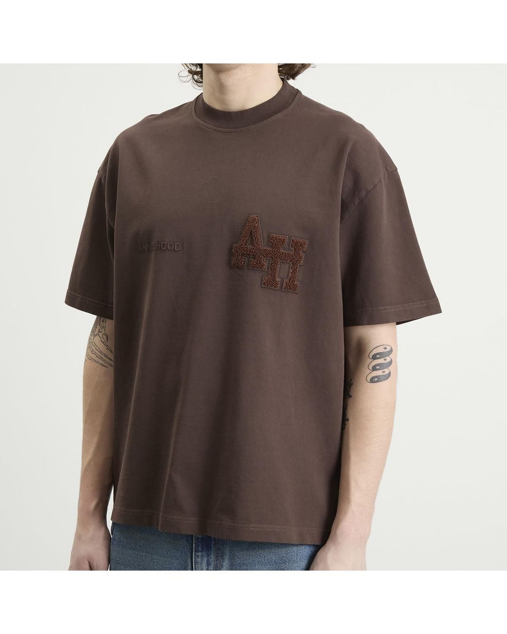 Annie Hood Brown College T-Shirt for men