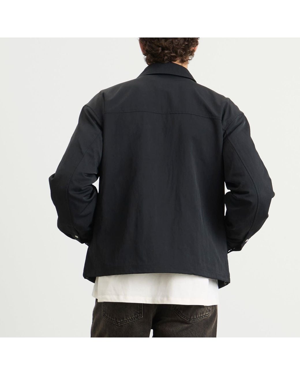 Represent Black Nylon Shirt for men