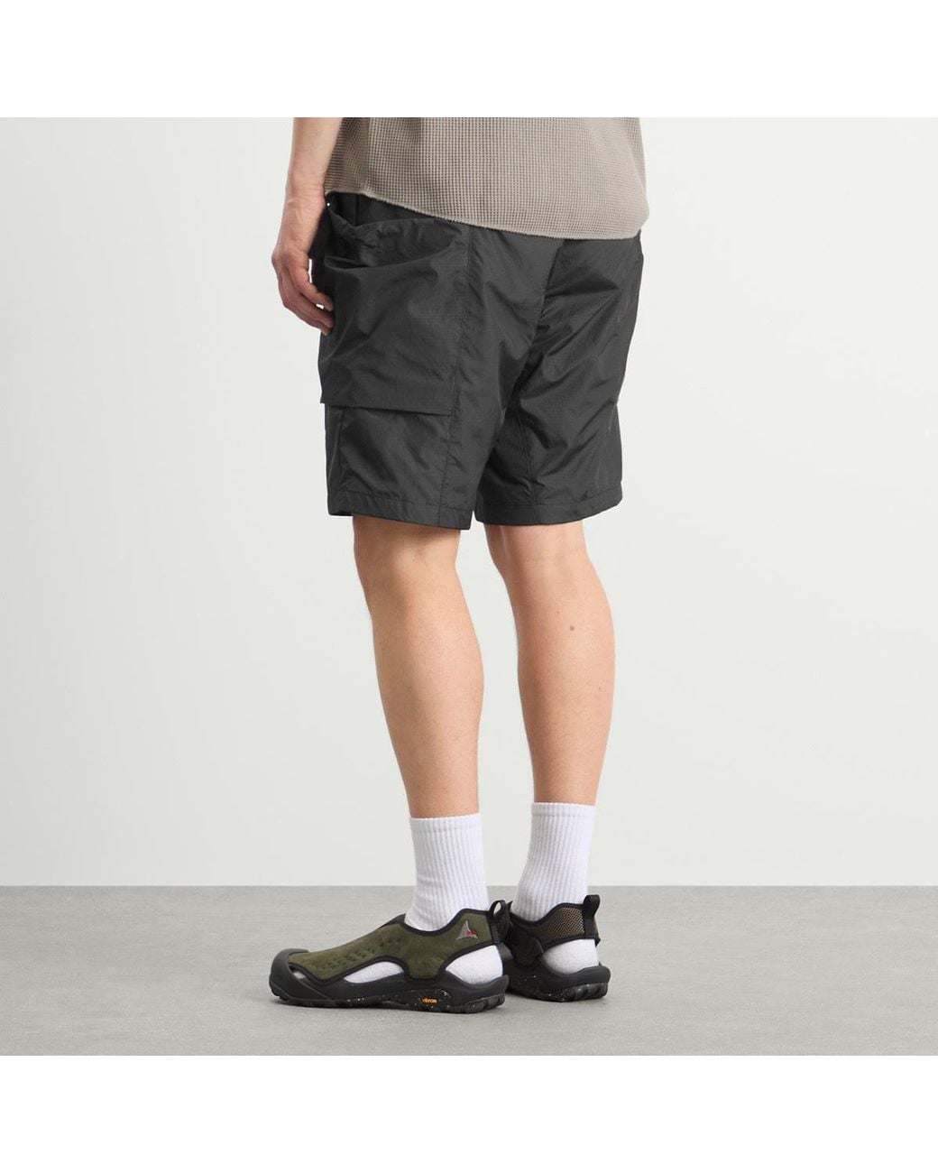 Goldwin Black Ripstop Shorts for men