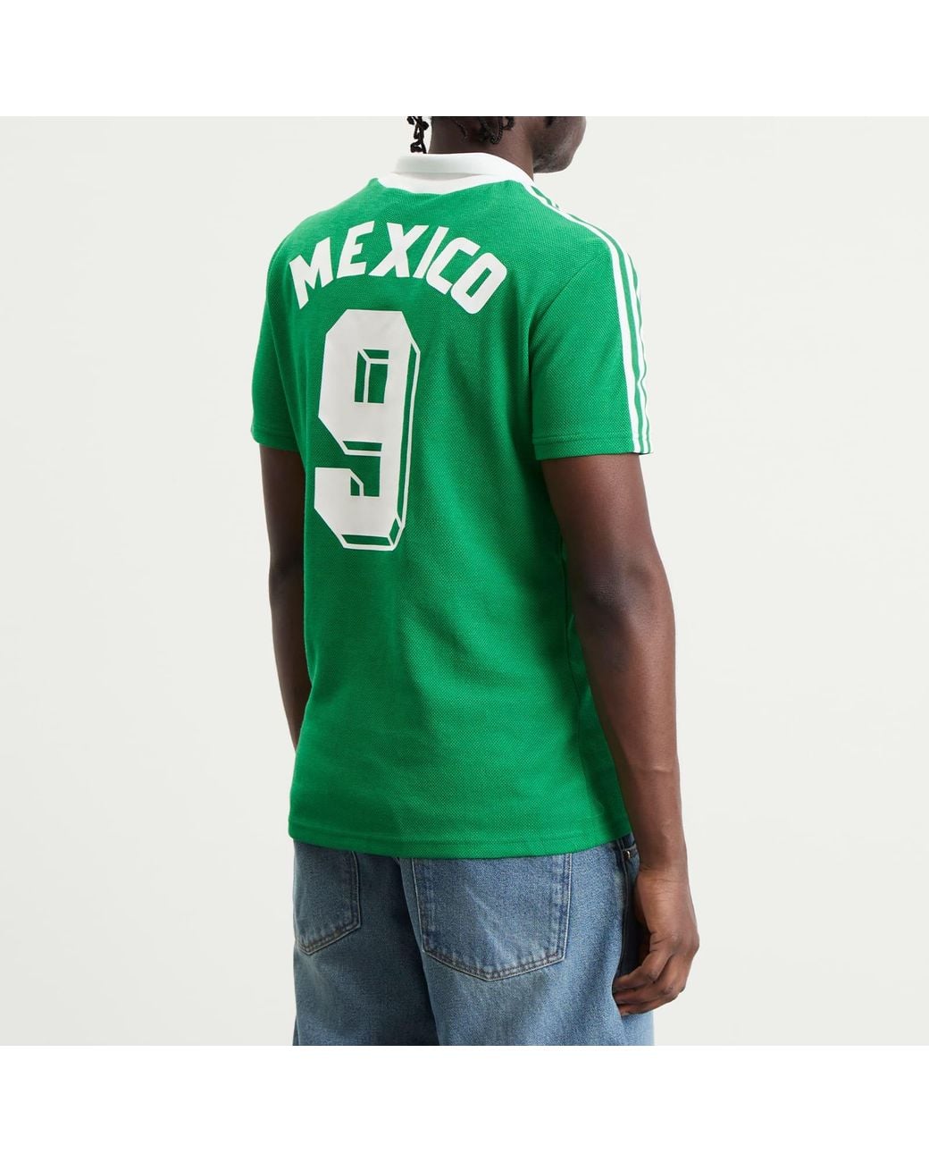 adidas Mexico 1986 Home Jersey Top in Green for Men | Lyst
