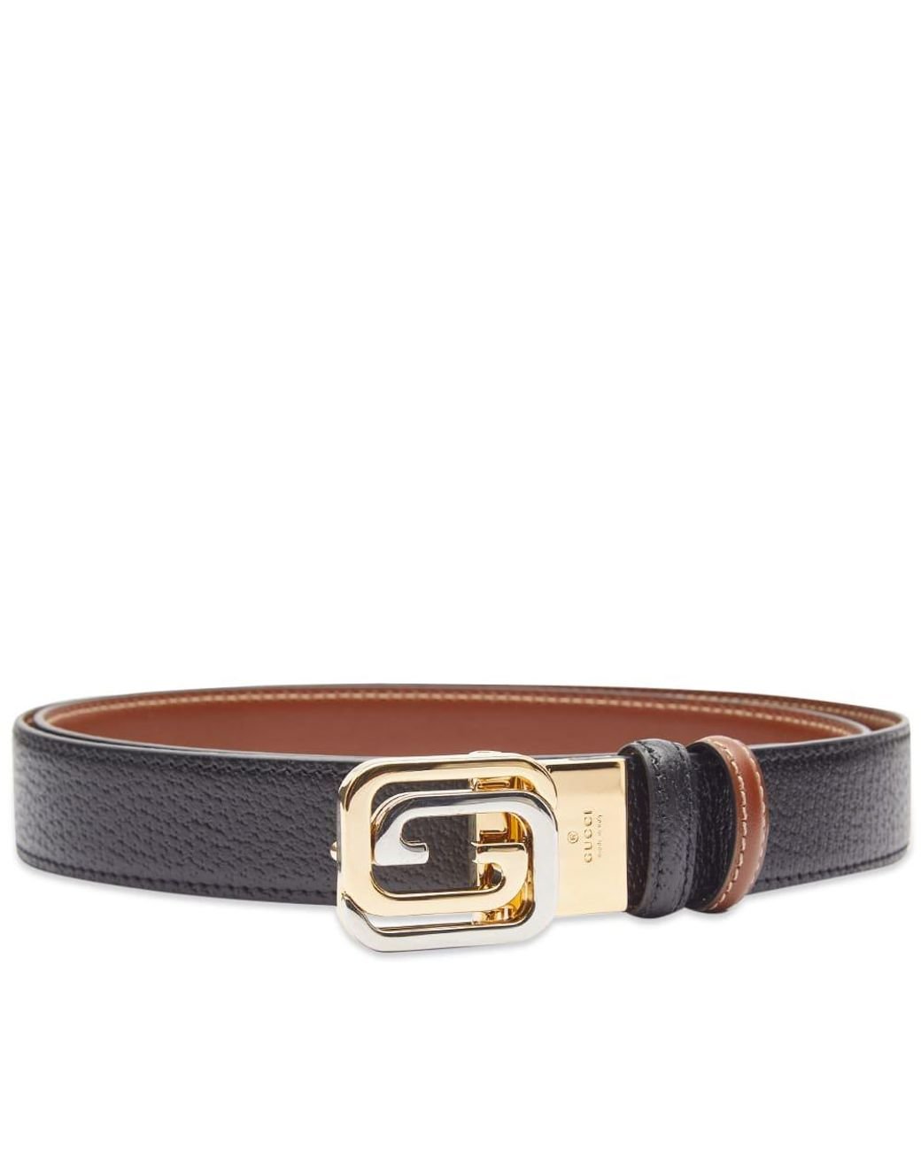 Gucci Interlocking gg Buckle Belt in Brown for Men | Lyst