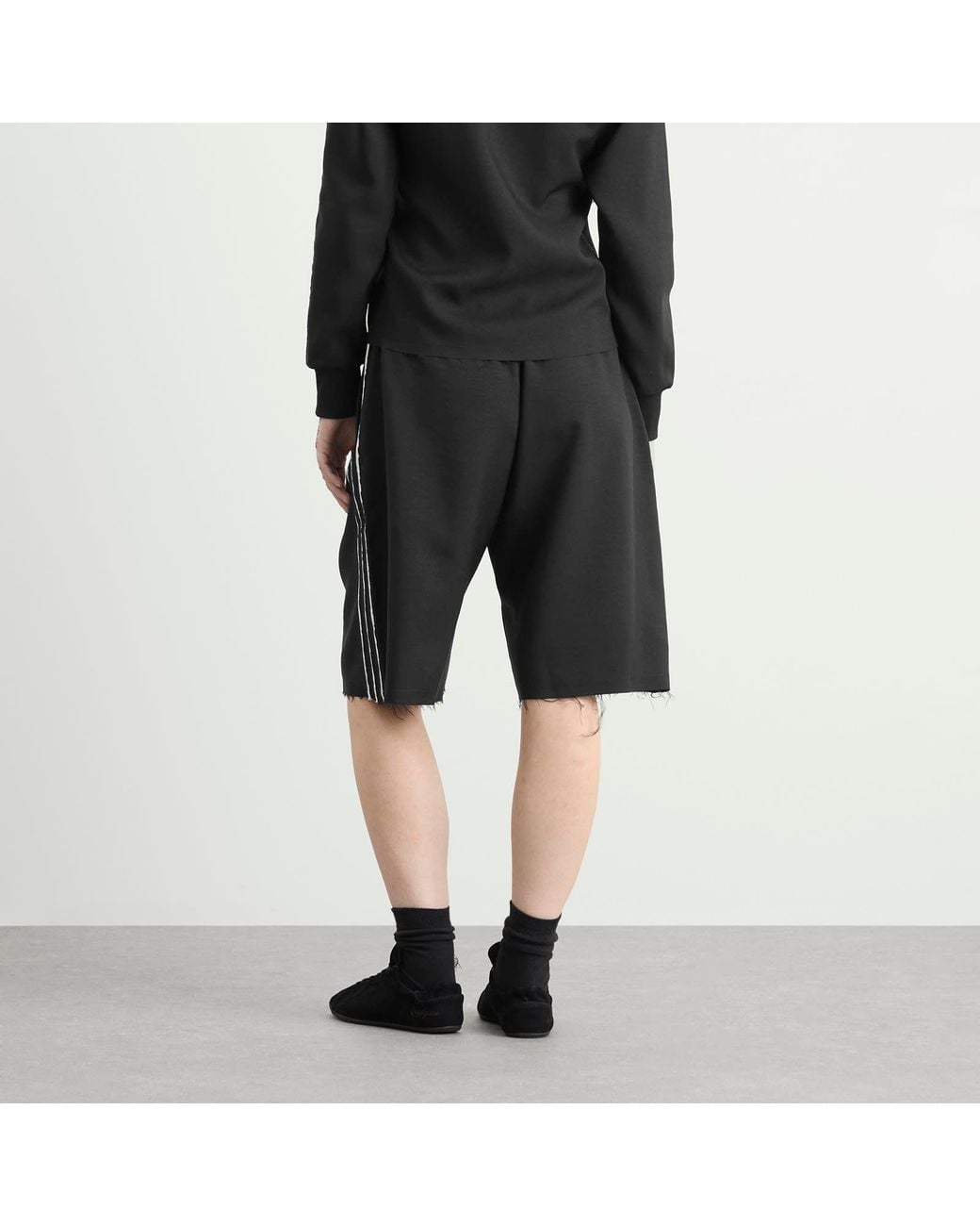 Y-3 3-Stripe Shorts in Black | Lyst