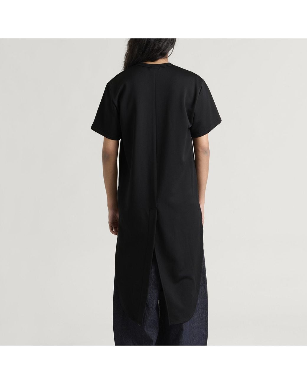 Comme des Garçons Black Cotton Blend Drop Hem T-Shirt for men