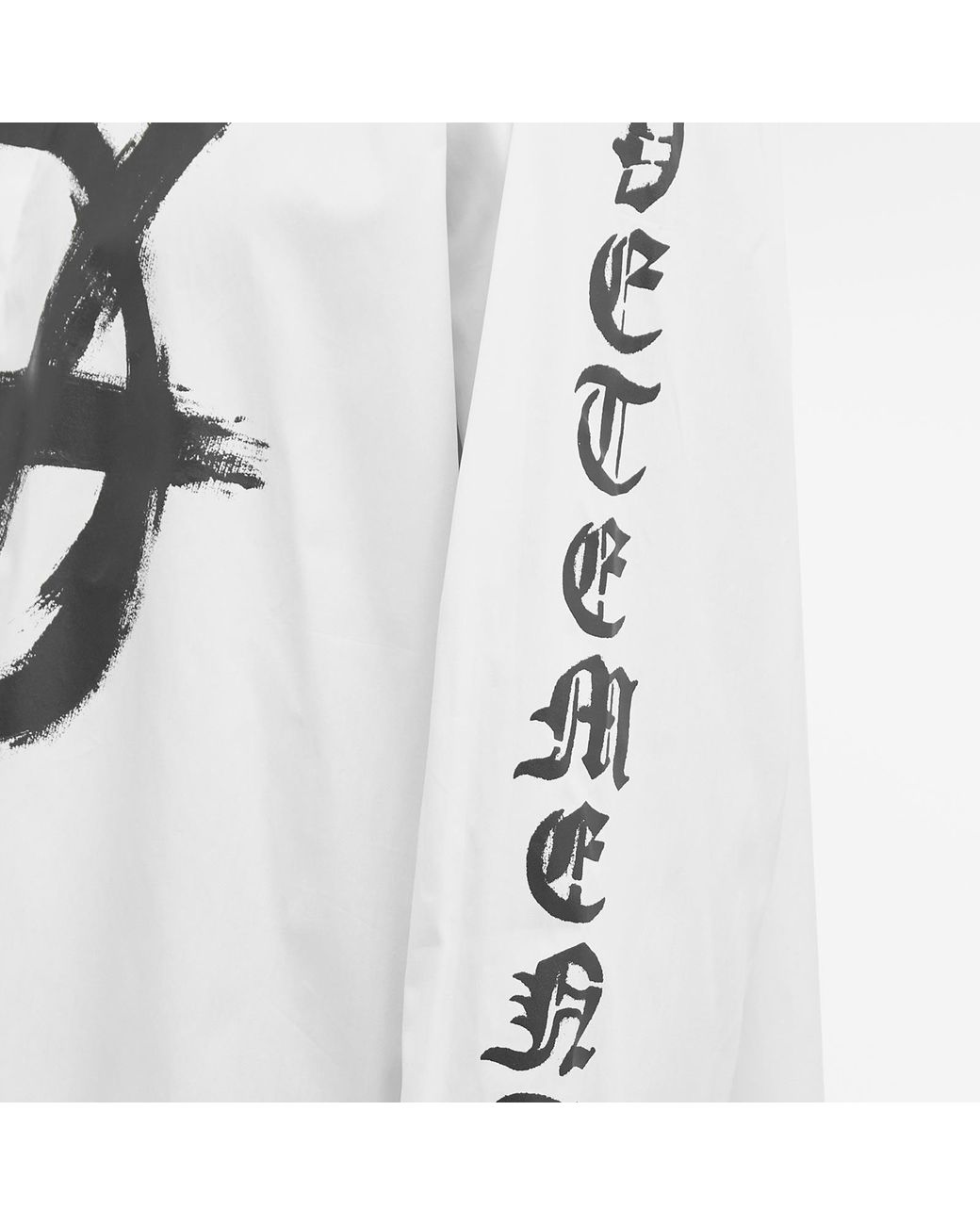 Vetements Double Anarchy Shirt in White for Men | Lyst