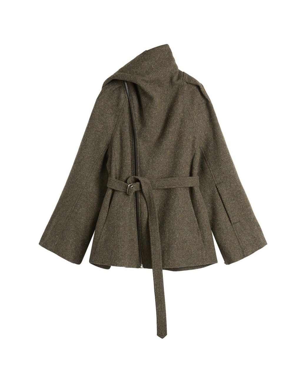 Rick Owens Green Flight Scarf Jacket