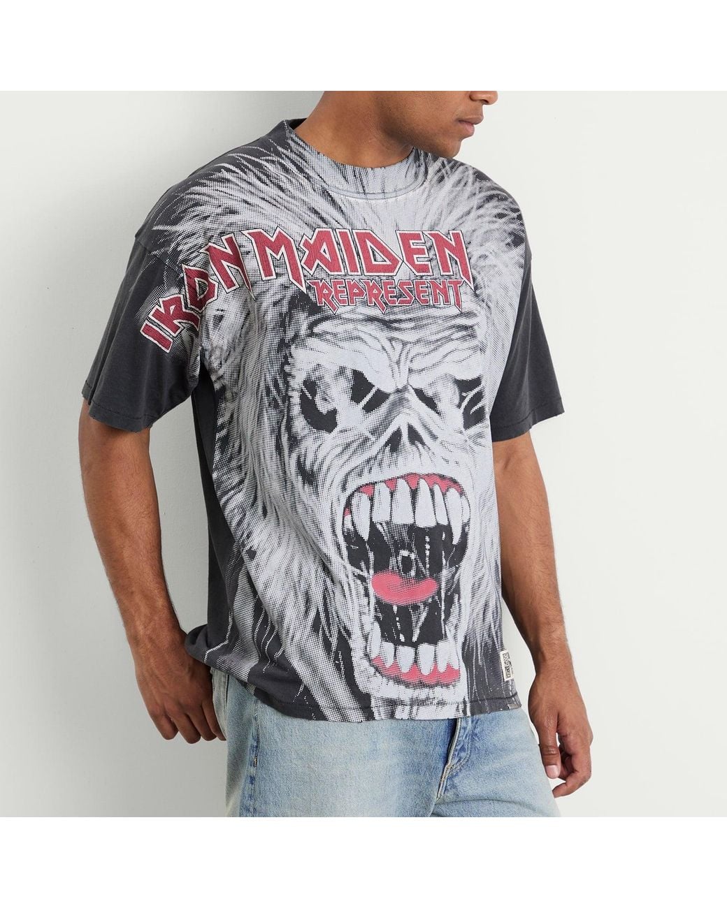 Represent Iron Maiden British Metal T-Shirt in Gray for Men | Lyst