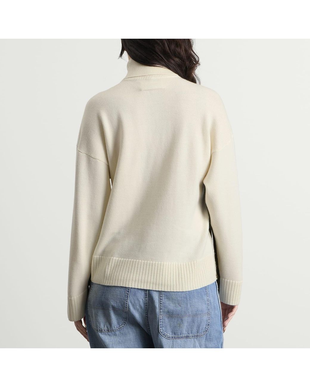 Maison Margiela Green Mm6 V-Neck Knitted Double Layer Jumper