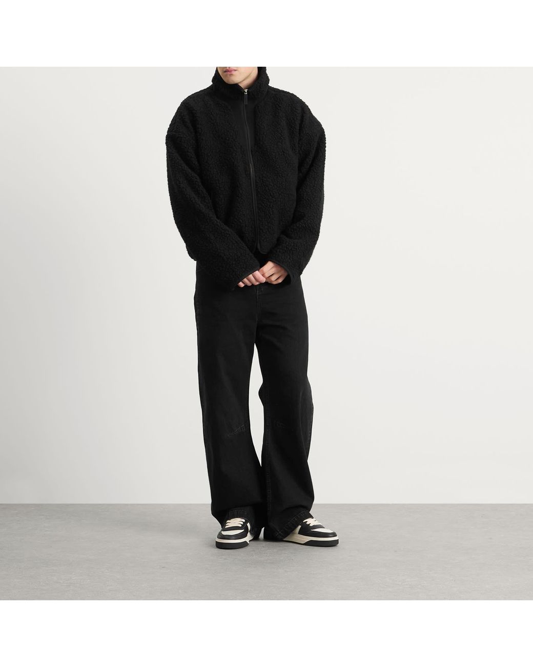 Entire studios Black Fleece Jacket for men