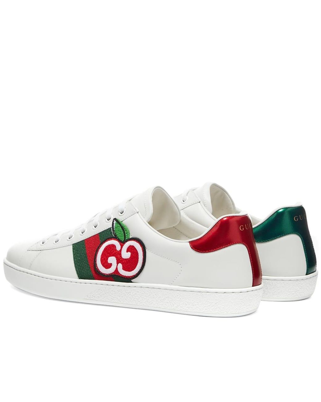 Gucci GG Apple Ace Sneakers in White for Men Lyst