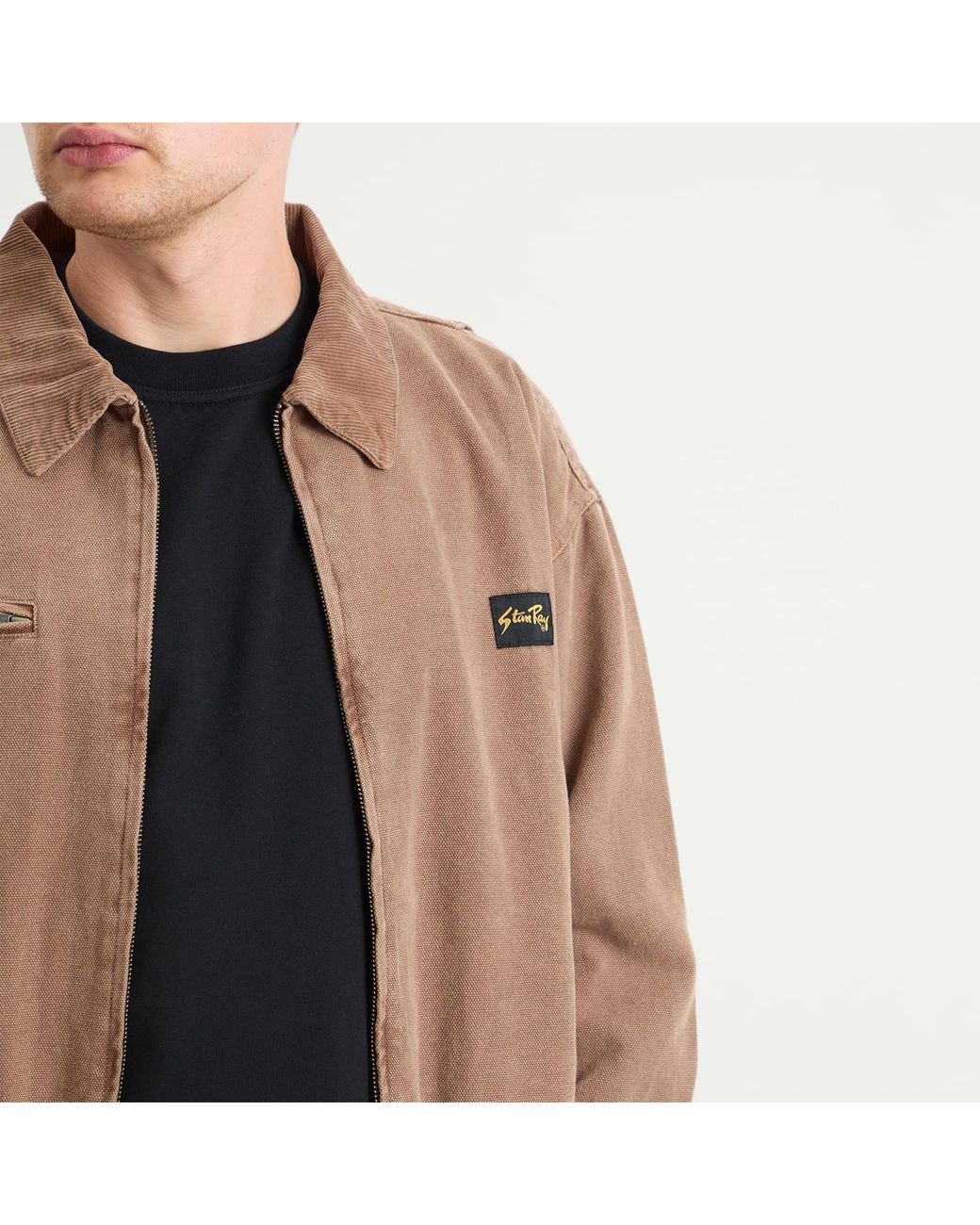 Stan Ray Brown Roughneck Collared Bomber Jacket for men