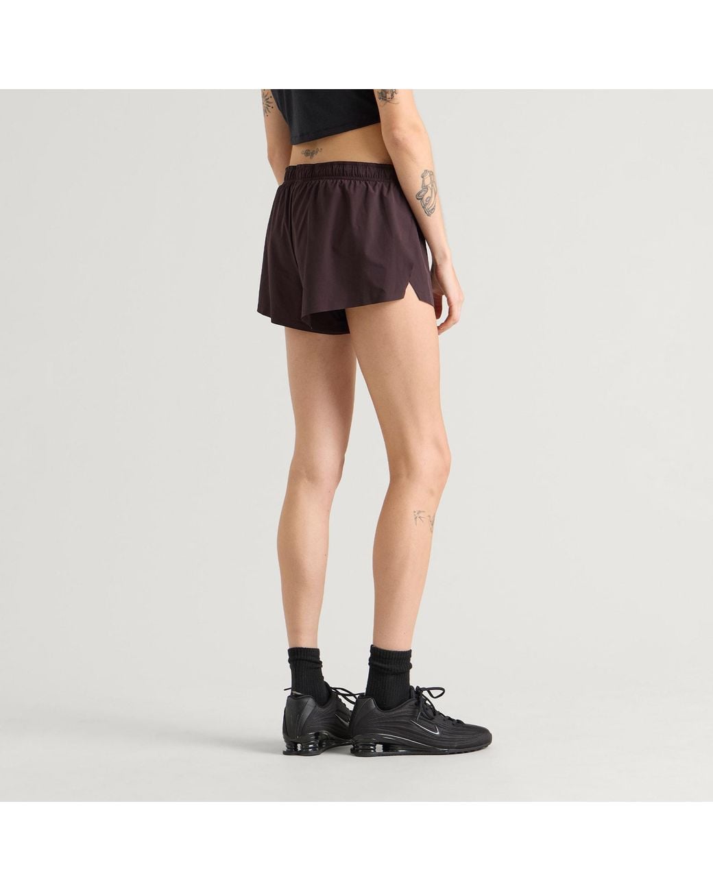 Nike Purple Skims Stretch Nylon Runner Shorts
