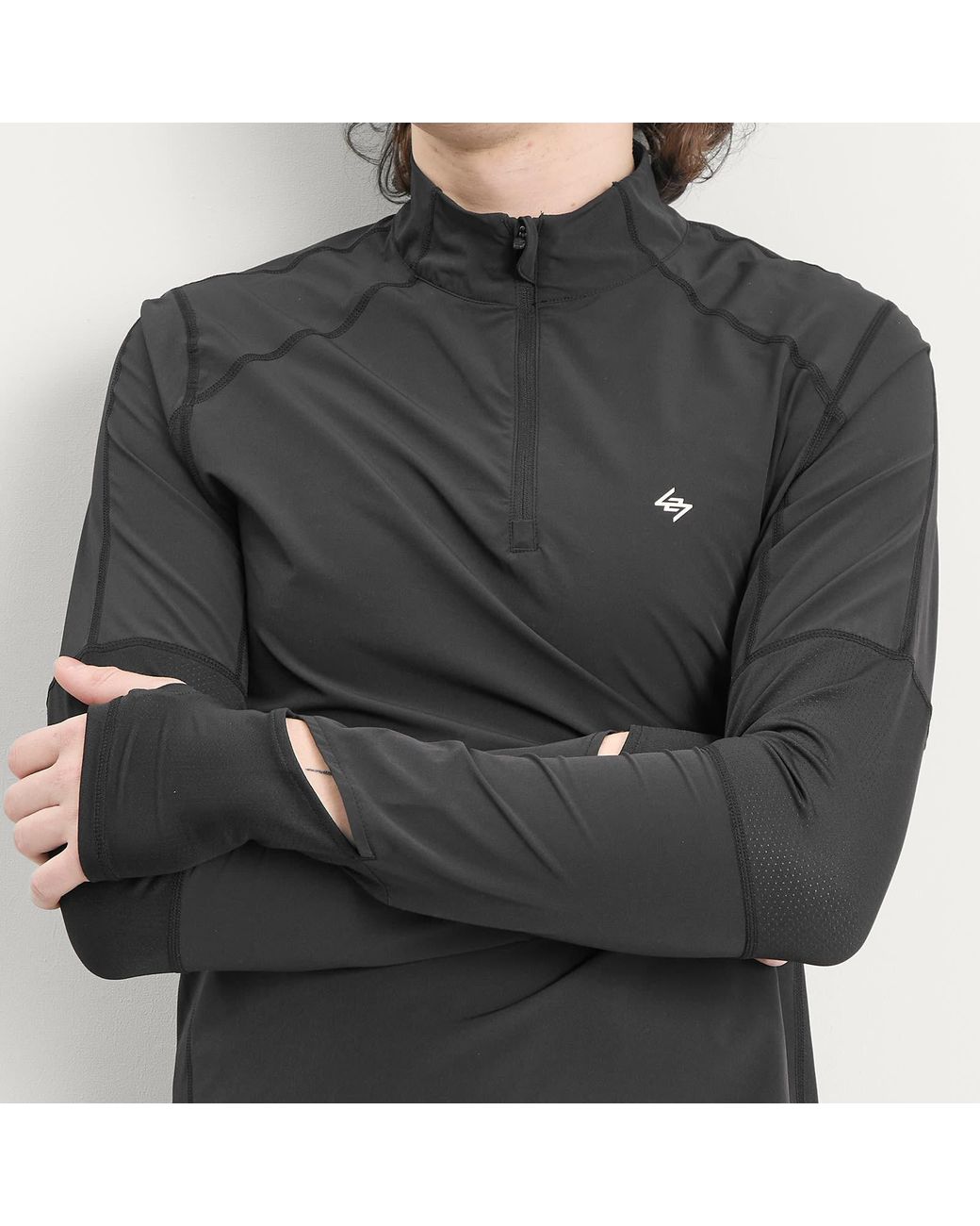 REPRESENT 247 Gray Run Quarter Zip for men