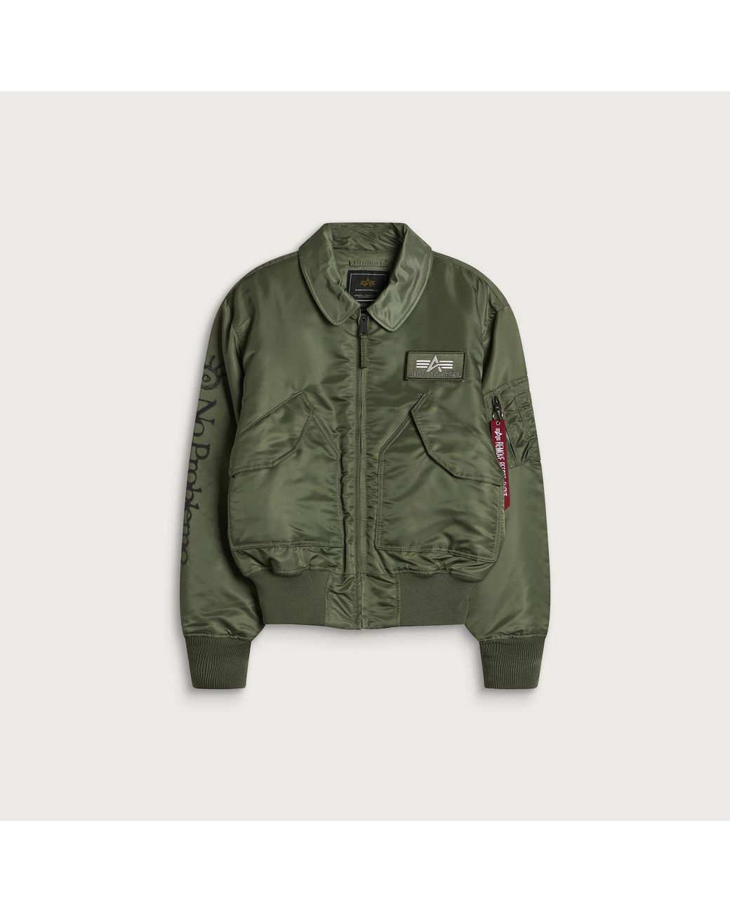 No Problemo Green Np X Alpha Industries Ancient Findings Jacket for men