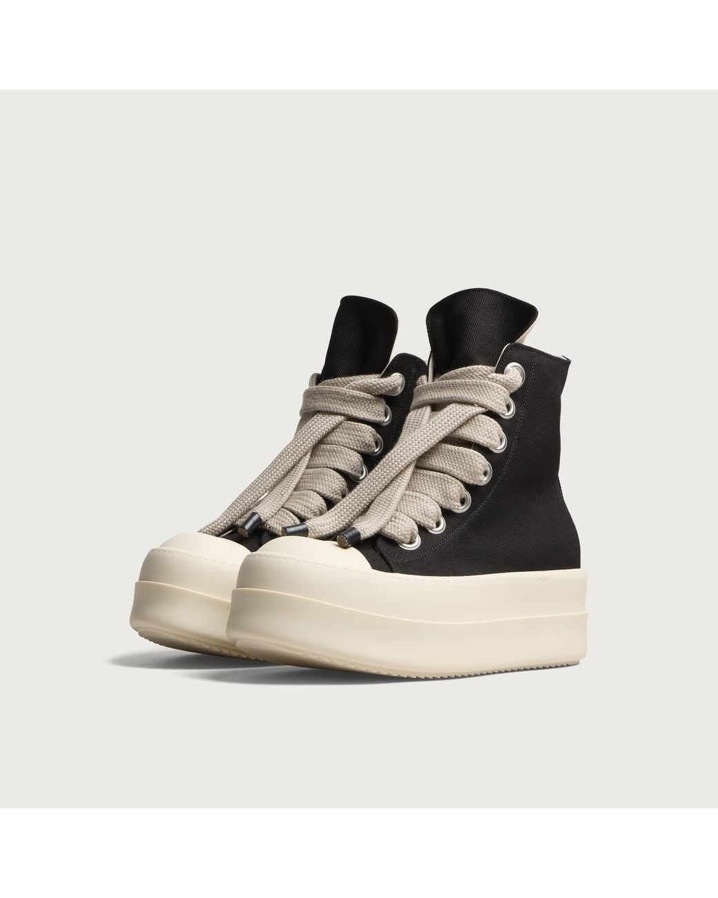 Rick Owens Black Mega Jumbolace Sneaks for men
