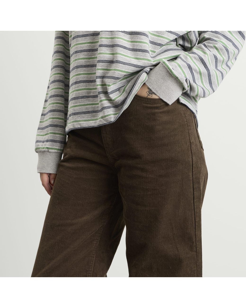 DUNST Brown 90S Wide Corduroy Jeans