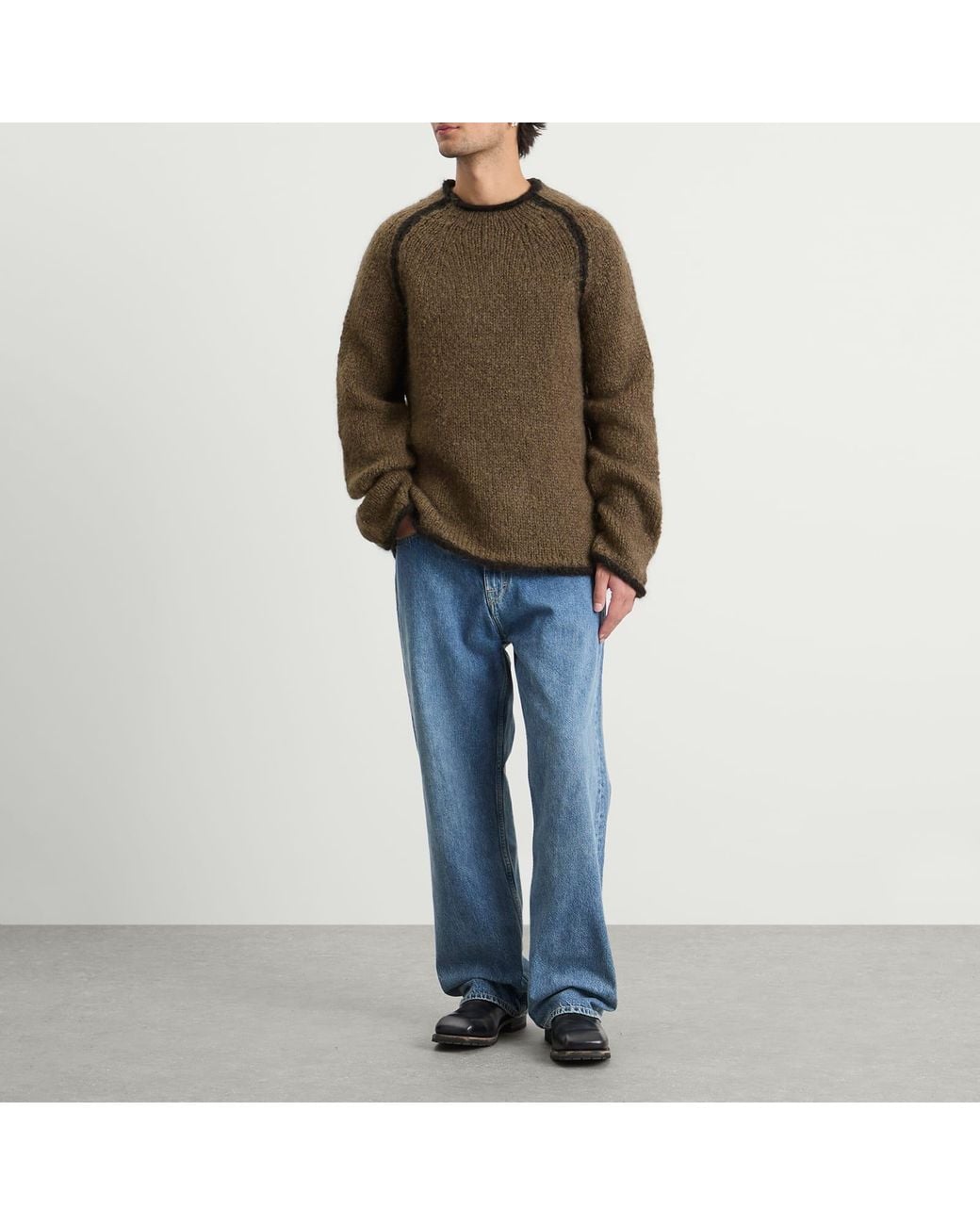 Our Legacy Green Rider Roundneck Jumper for men