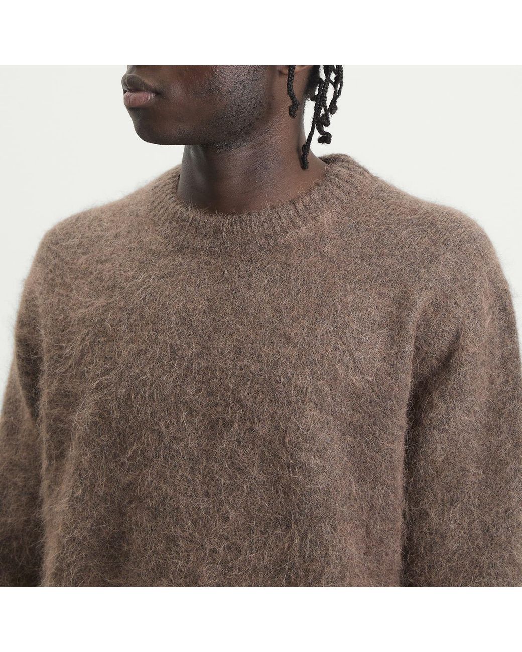 NN07 Brown Russell Alpaca Blend Jumper for men