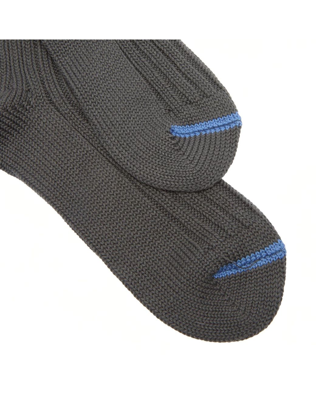 RoToTo Gray Chunky Ribbed Crew Sock