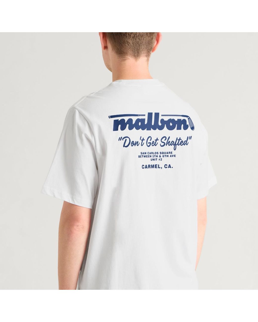 Malbon White Vista Repair T-Shirt for men