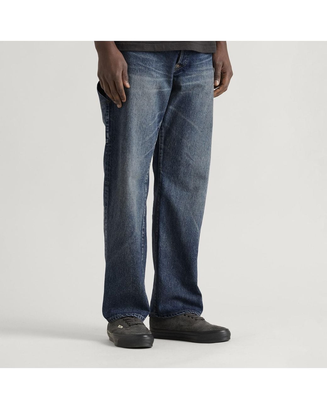Human Made Blue Straight Denim Work Pants for men