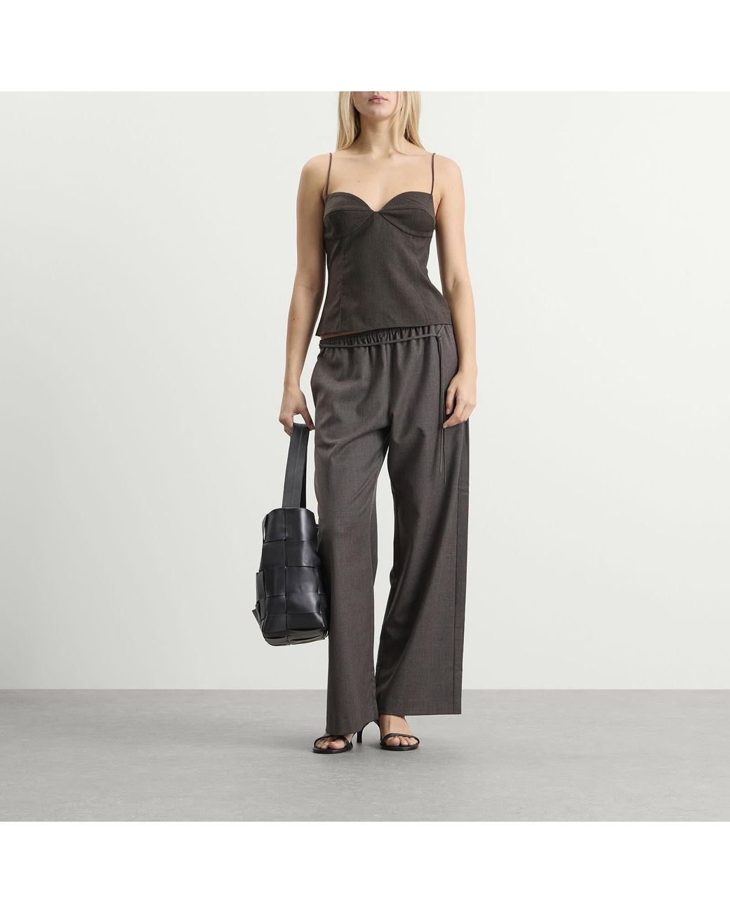 St. Agni Brown Wool Cami