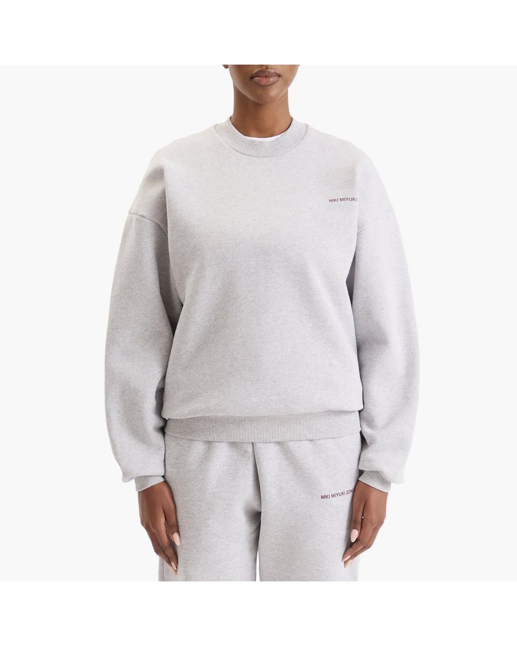 MKI Miyuki-Zoku White Uniform Crew Neck Sweatshirt