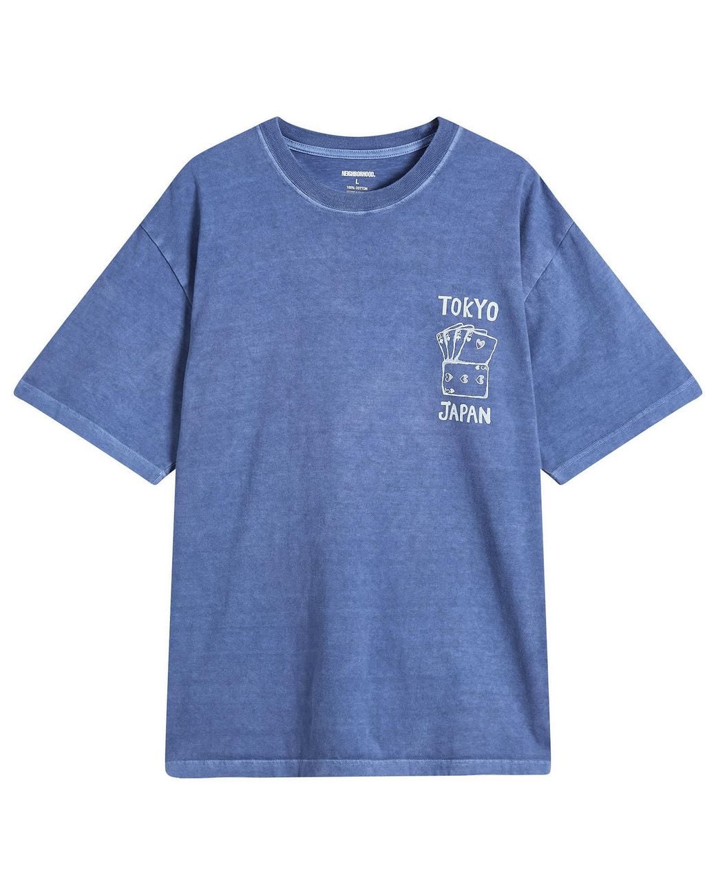 Neighborhood Blue Ss-14 Good Luck T-Shirt for men