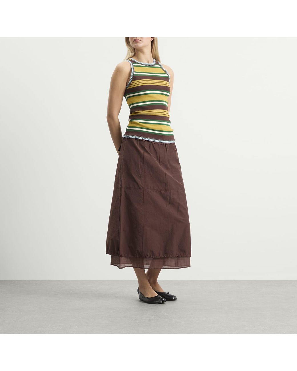 ALÉMAIS Yellow Clover Knit Top