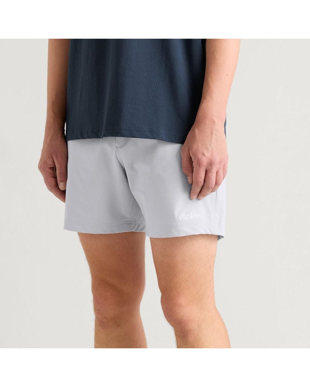 Malbon White Ripley Coolcore Short for men