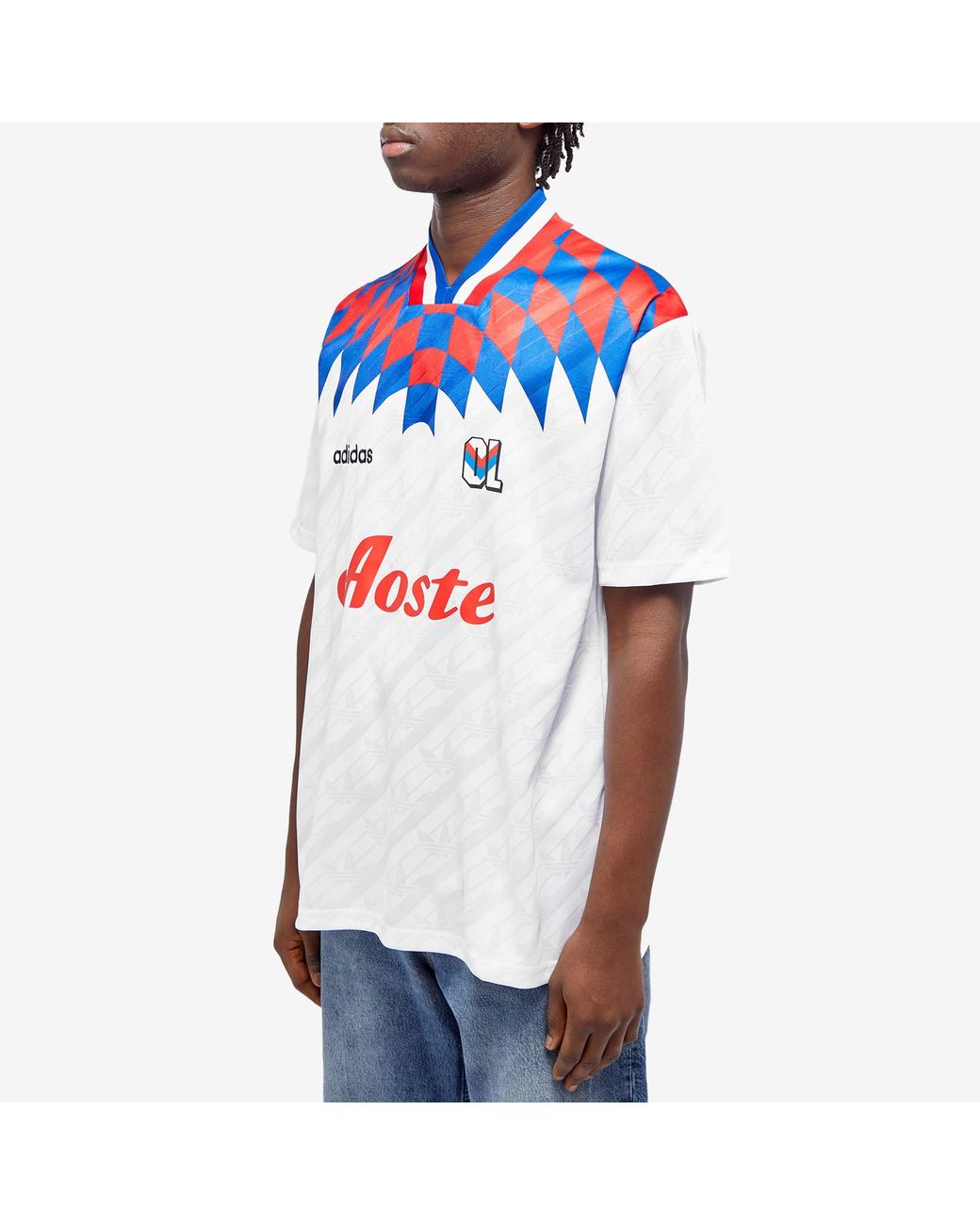 ウェア adidas Olympique Lyonnais OG 95-96Jersey adidas Olympique Lyon Retro OG 95/96 Shirt - White | Pro