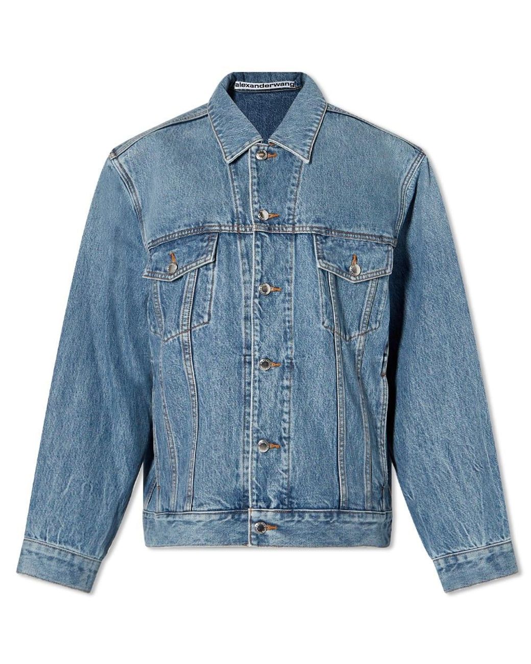 Alexander wang oversized denim jacket new arrivals