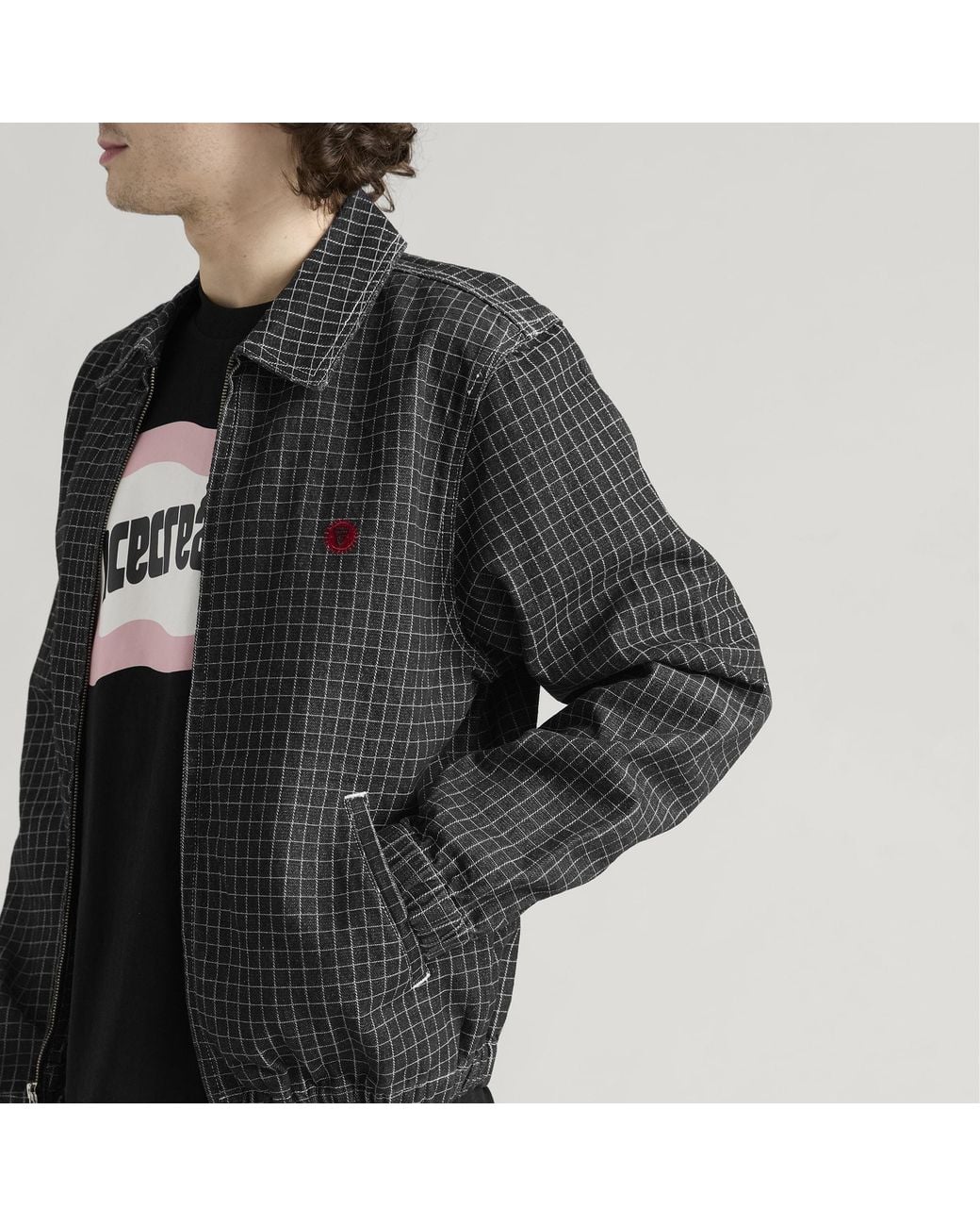 ICECREAM Black Ripstop Denim Work Jacket for men