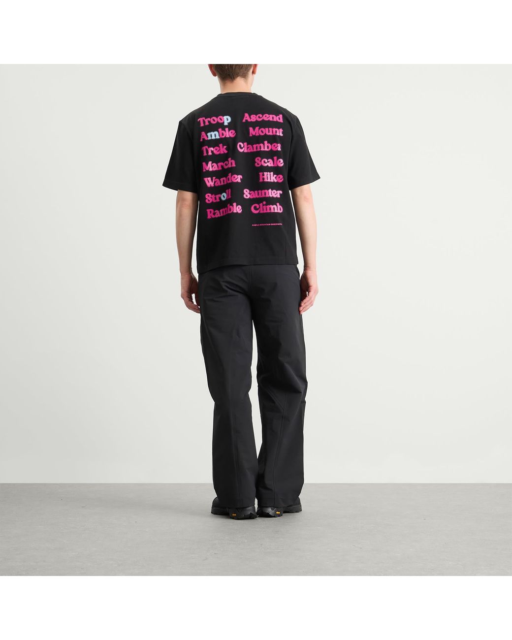Purple Mountain Observatory Black Ascend T-Shirt for men