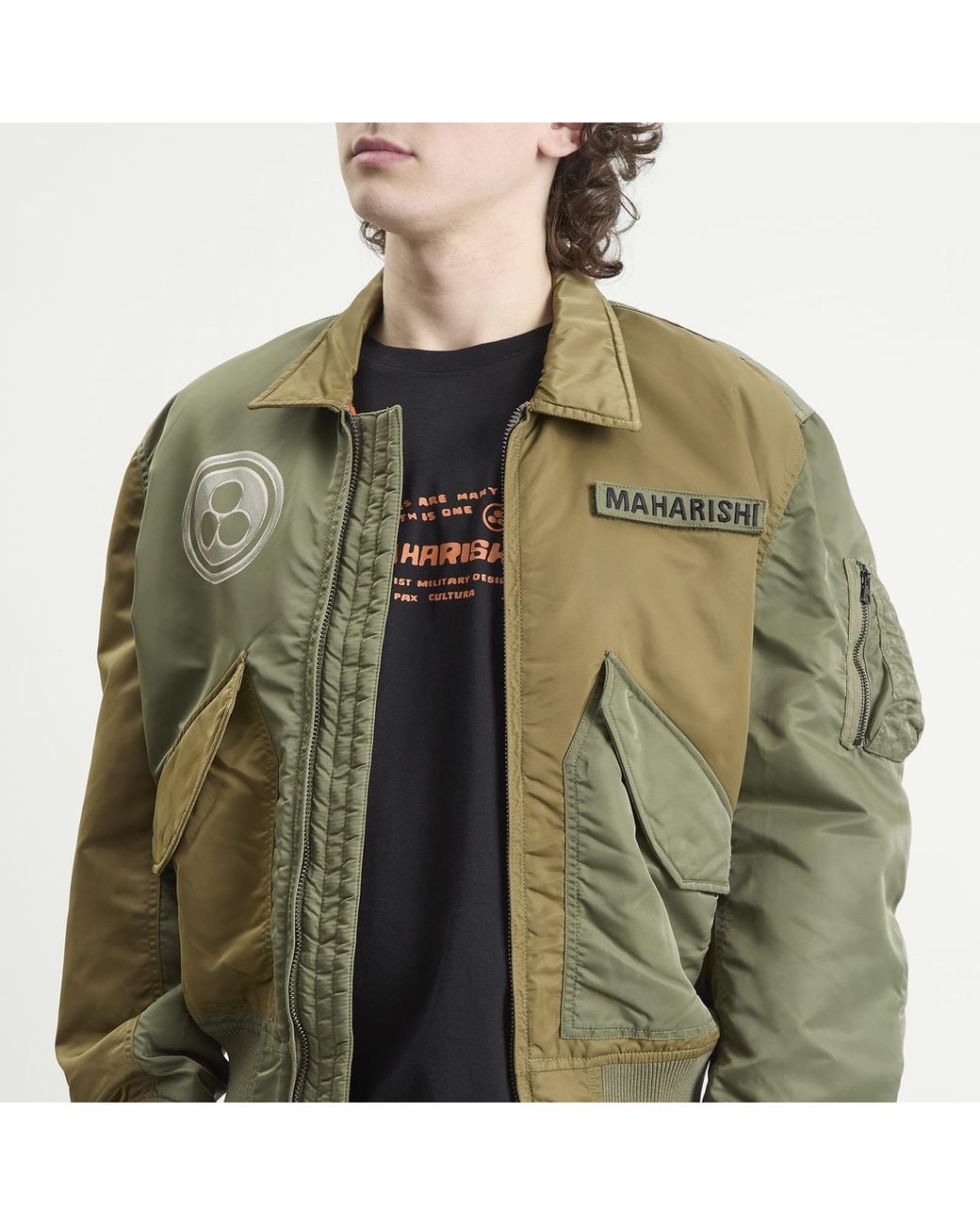 Maharishi Green Maha Peace Rally Ma2 Jacket for men
