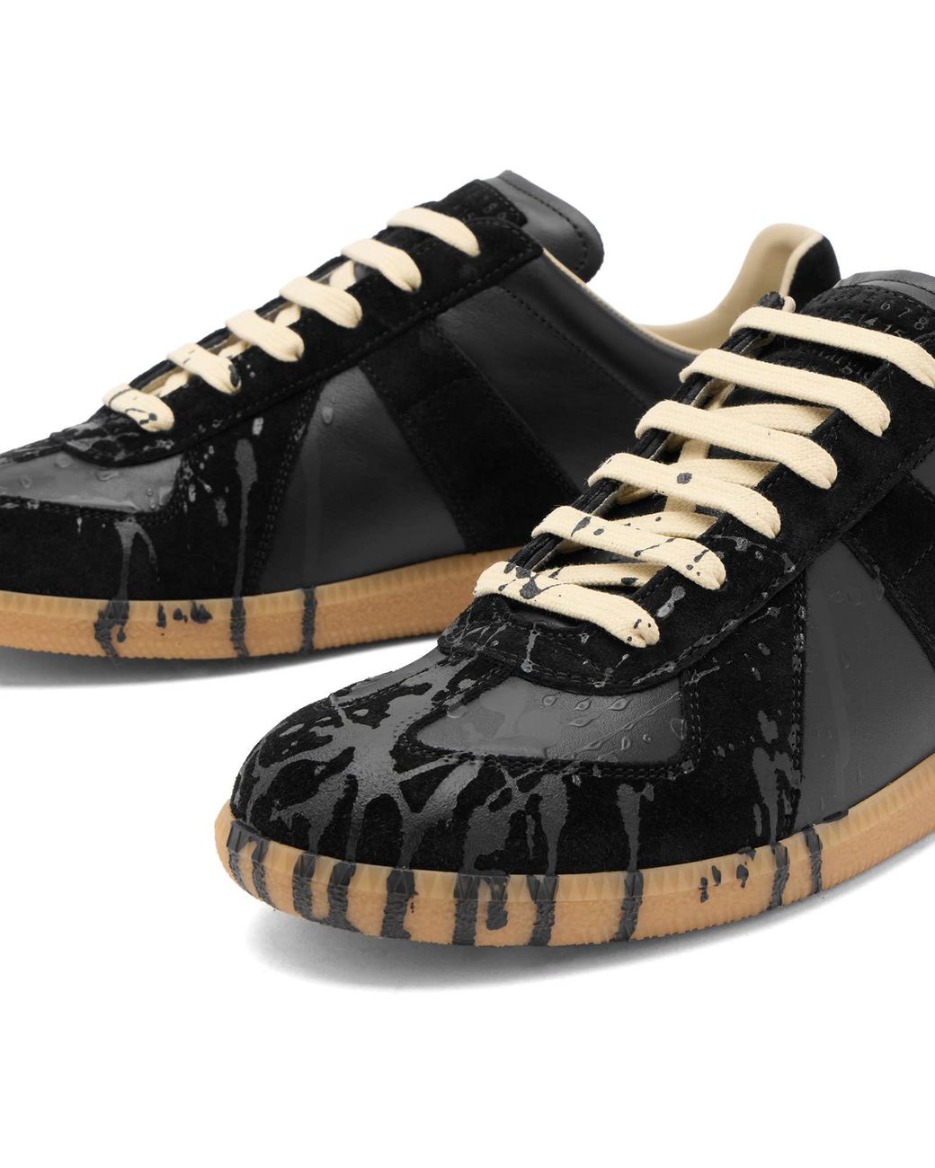 Maison Margiela Black Replica Sneaker for men