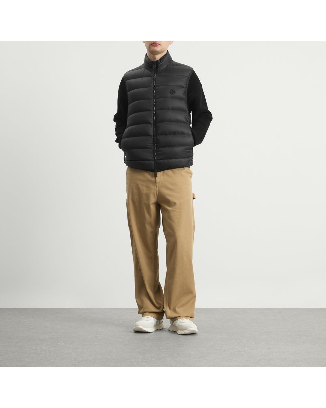 Moncler Black Deneb Nylon Vest for men