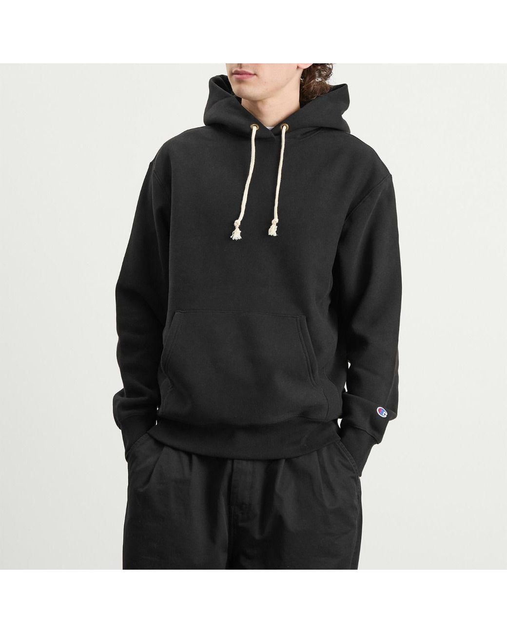 Champion Black Classic Hoodie for men