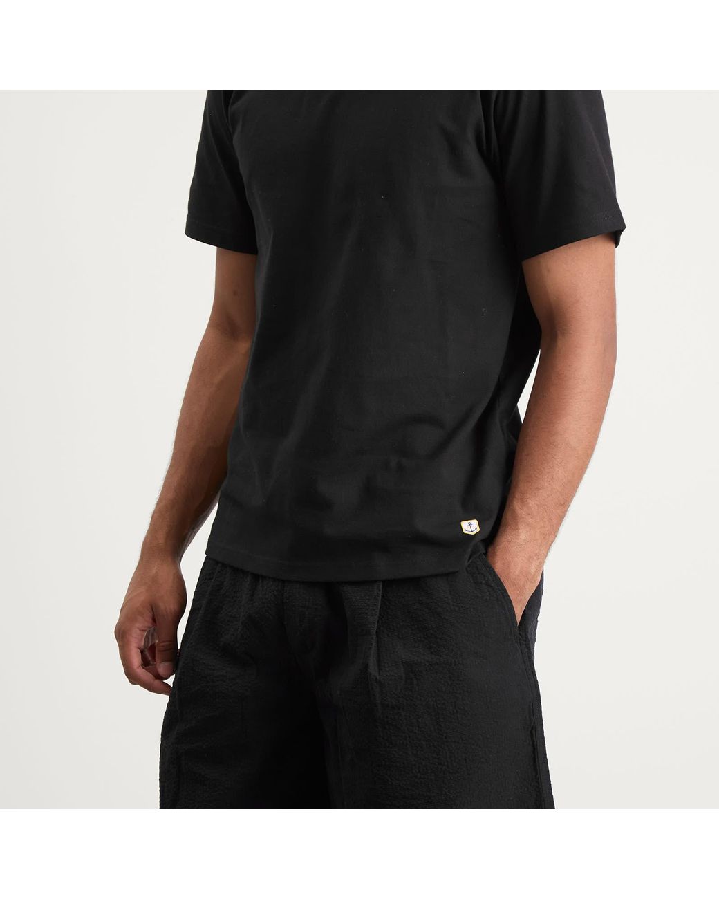 Armor Lux Black Callac Classic T-Shirt for men