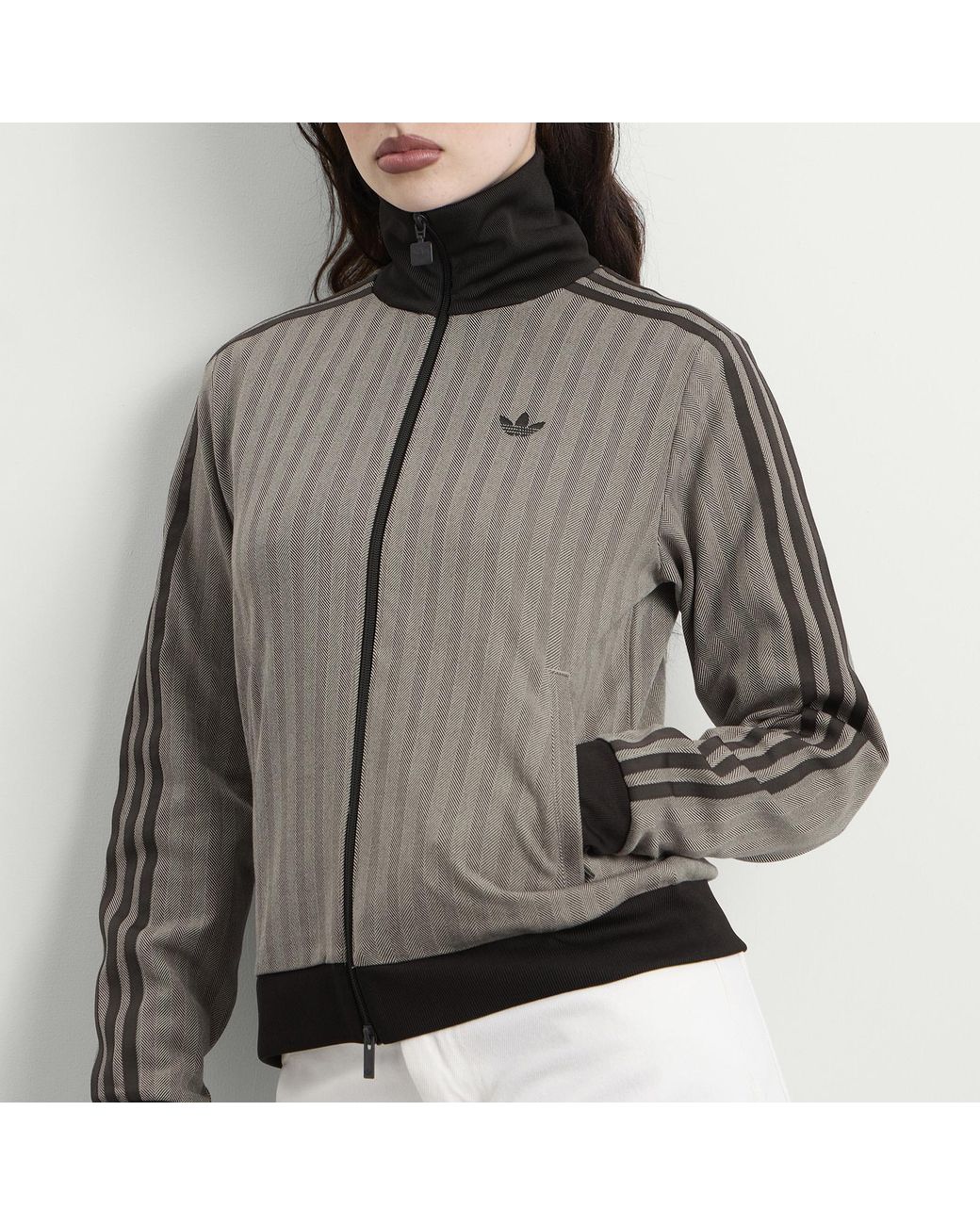 Adidas Gray Tweed Track Top
