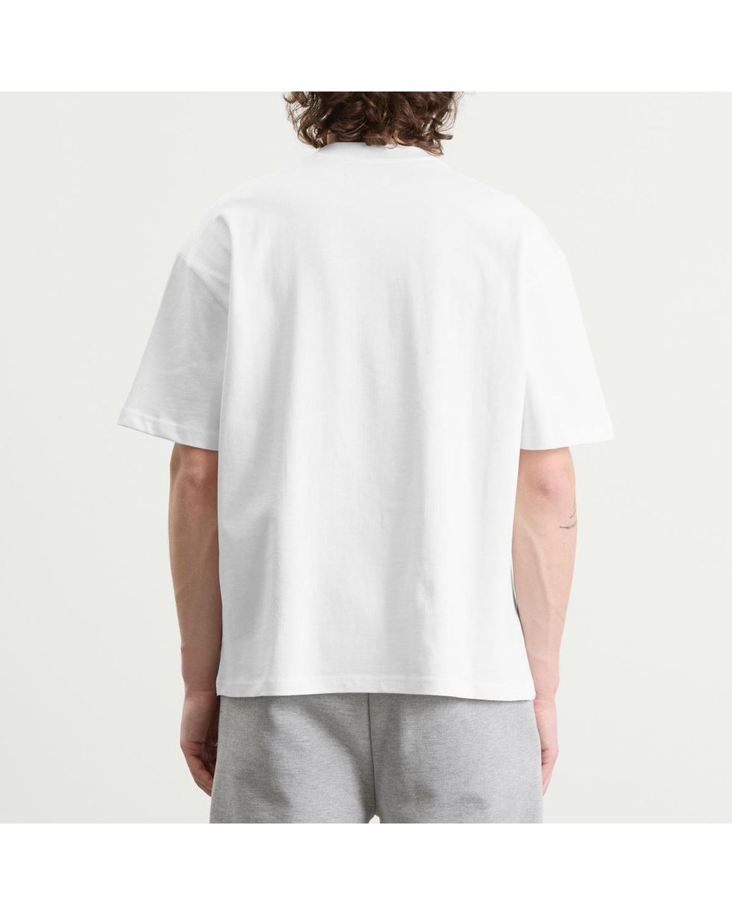 Annie Hood White Mini Logo T-Shirt for men
