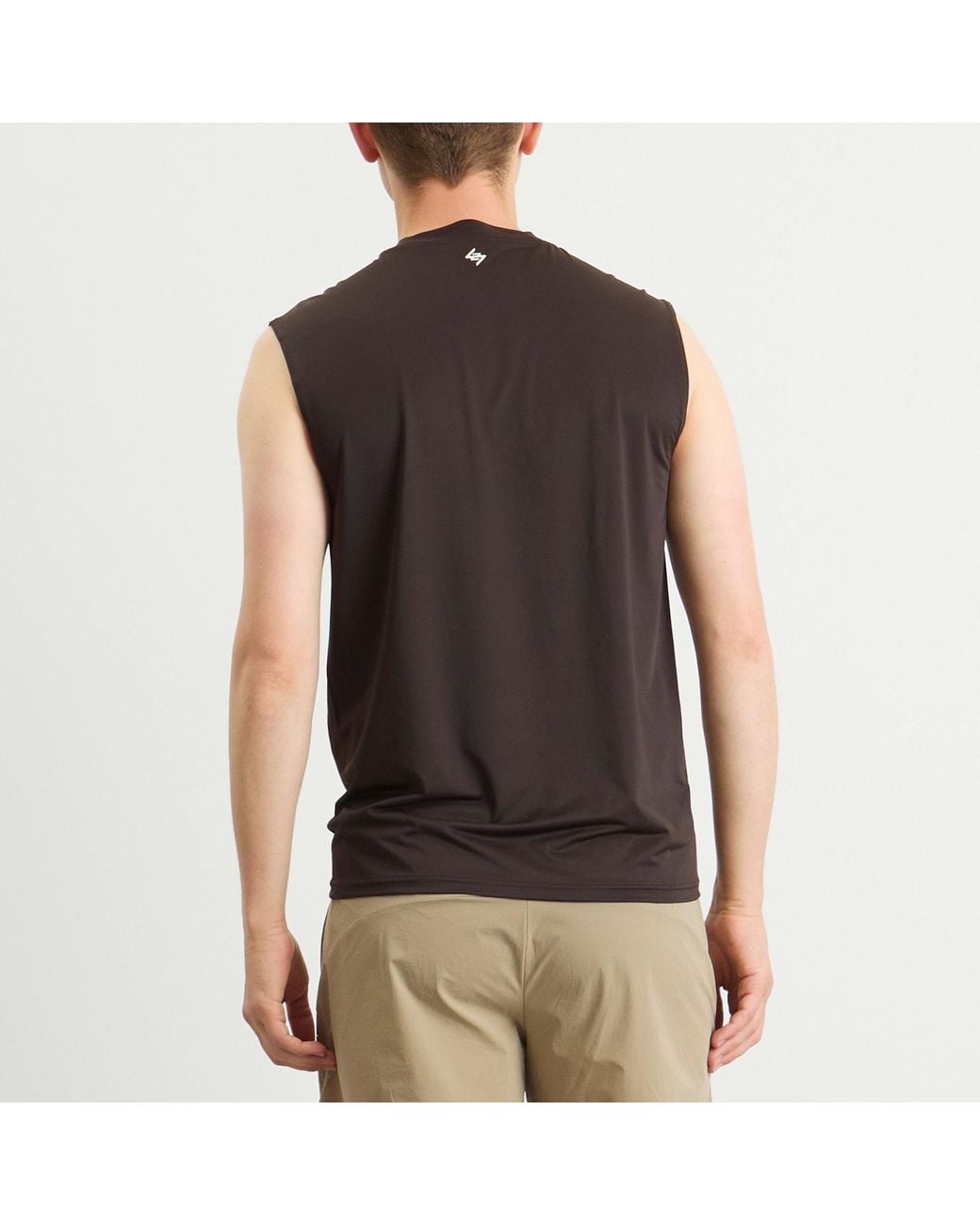 REPRESENT 247 Brown Mesh Runner Tank T-Shirt for men