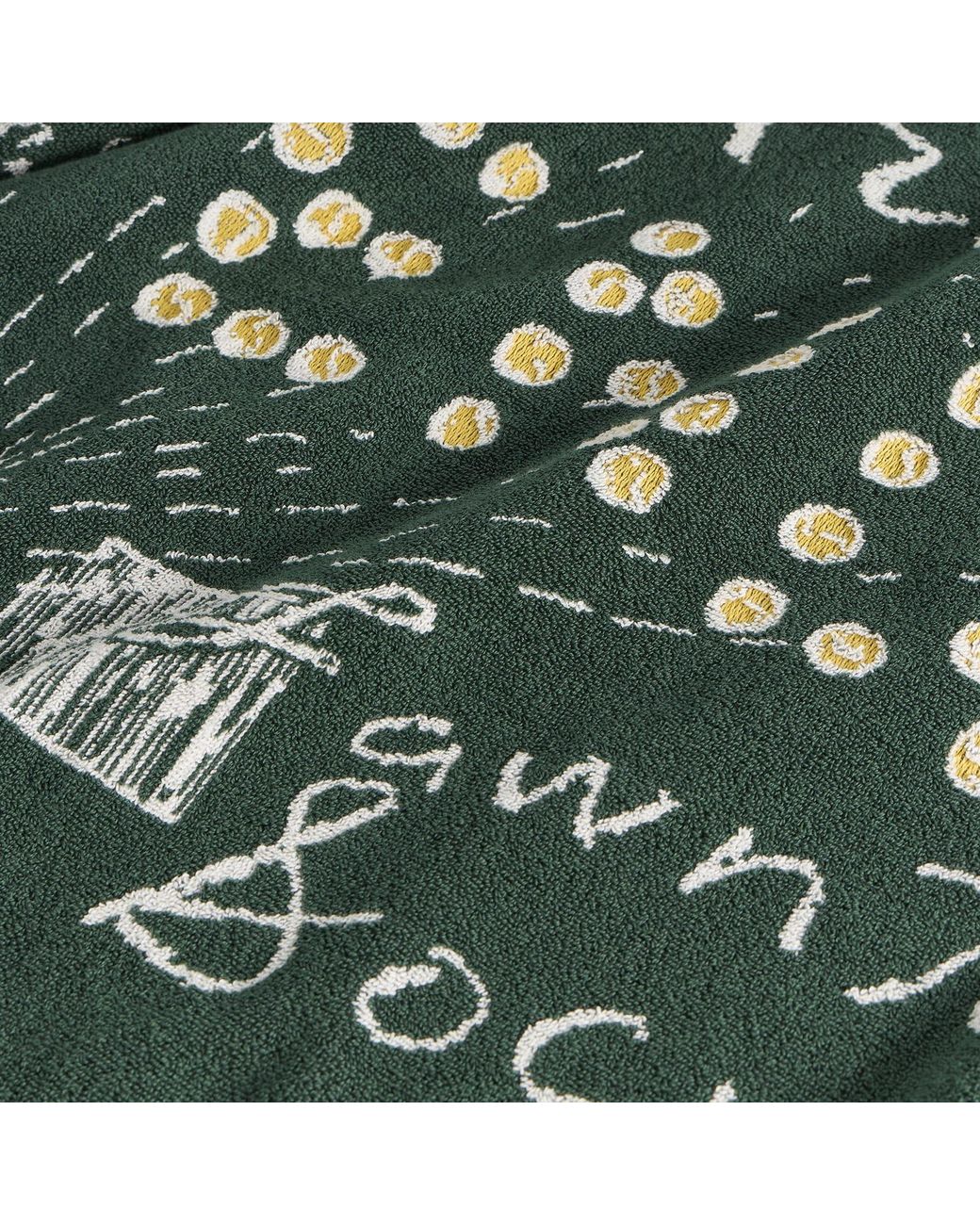 Palmes Green End. X Crowd Tennis Towel for men