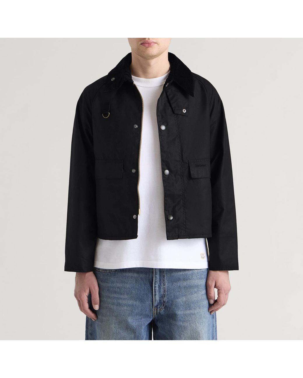 Barbour Black Sl Spey Wax Jacket for men