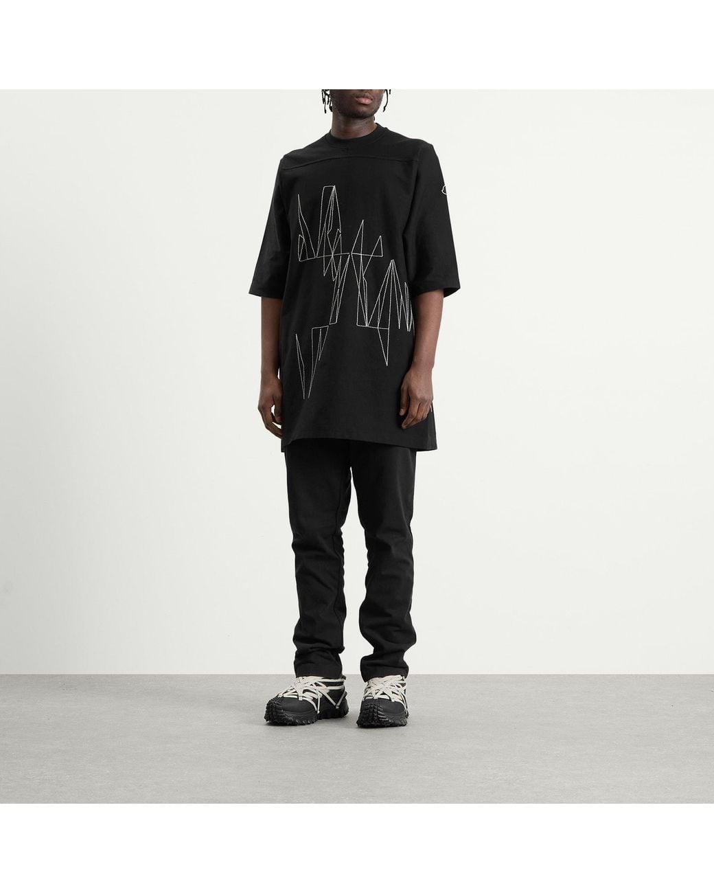 Rick Owens Black X Moncler Drawstring Jogger