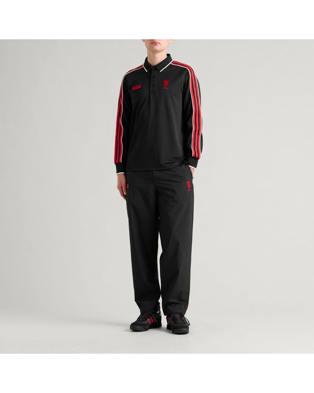 Adidas Black Spezial Manchester United Fc Polo Top for men