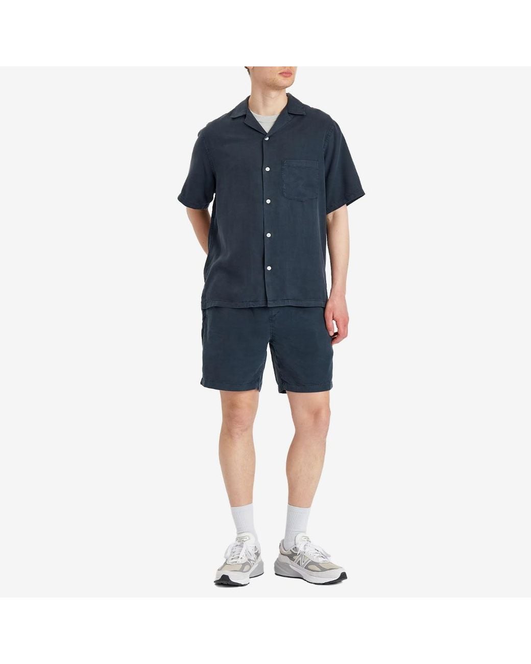Portuguese Flannel Blue Dogtown Shorts for men