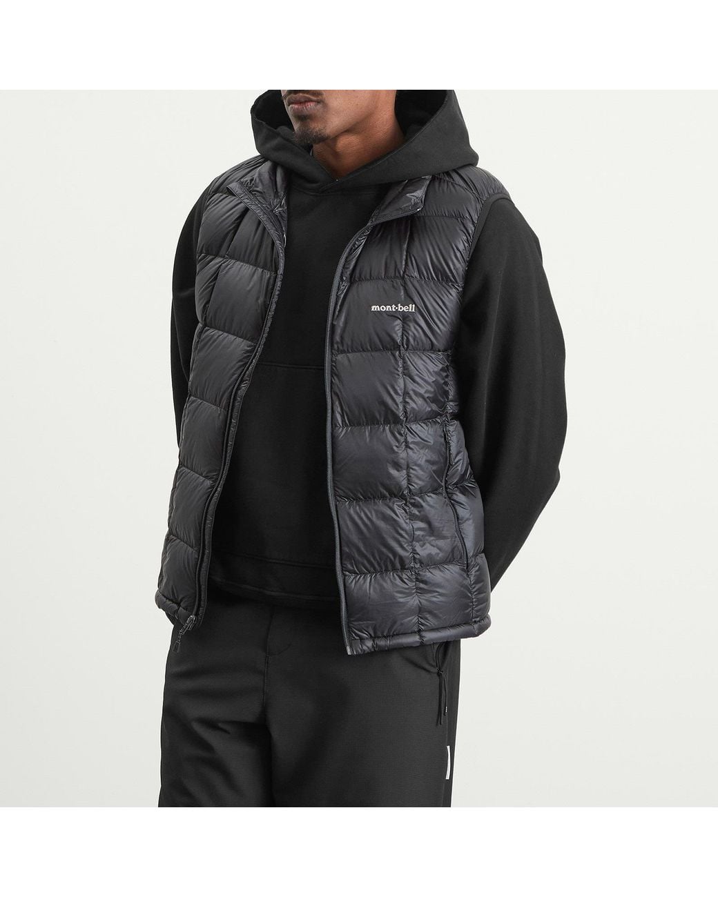Montbell Gray Superior Down Vest for men