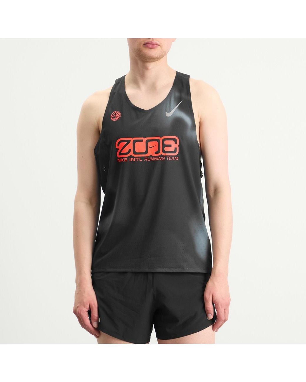 Nike Gray Aeroswift Singlet for men